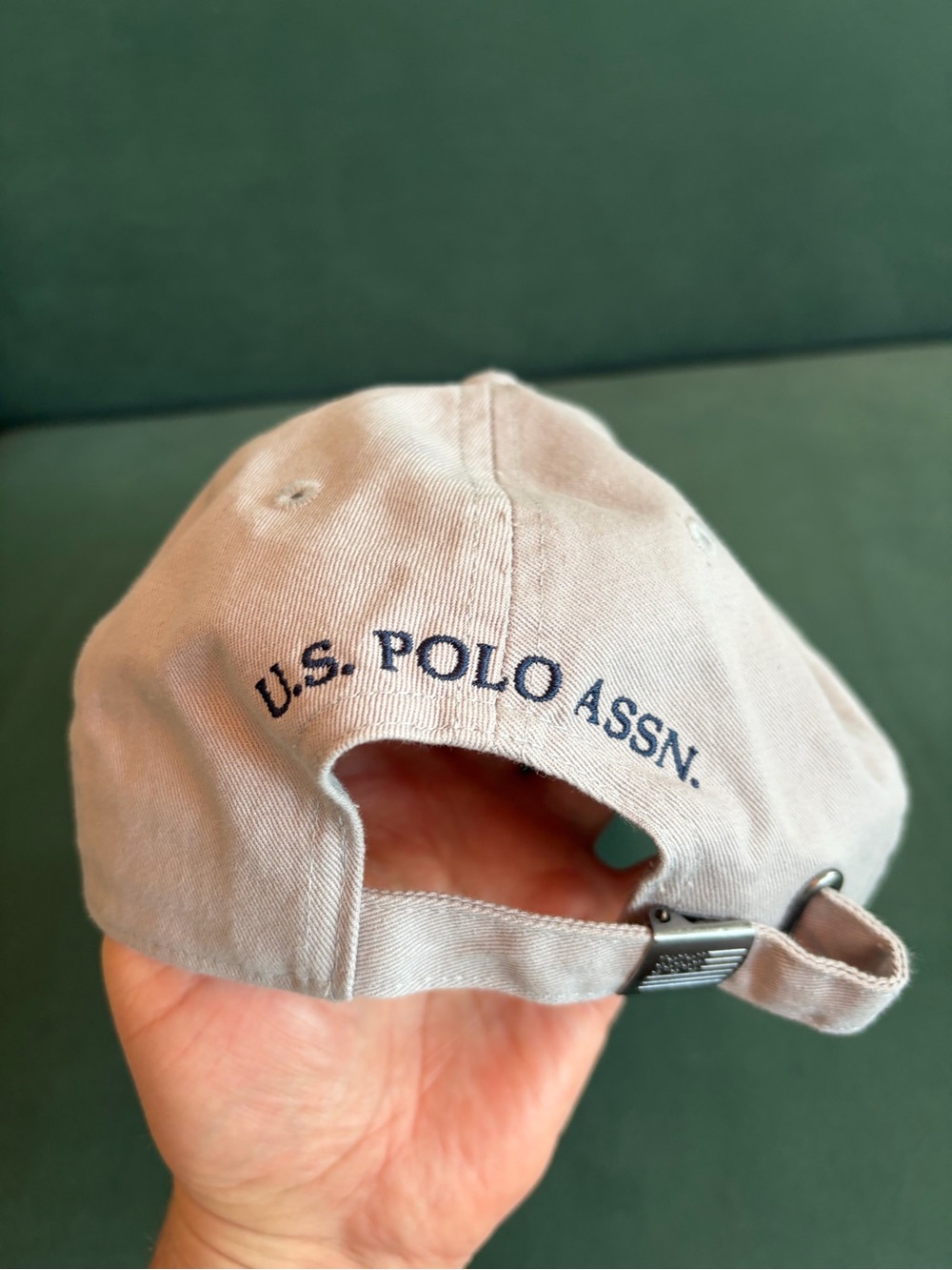 U.S. Polo Assn. Light blue Baseball Cap with Navy Logo - Picture 2 of 4